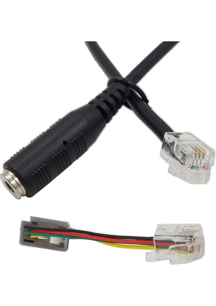 4P4C Rj9 Kablosu, 3,5 mm Akıllı Telefon Kulaklığı - Rj9 Adaptör Kablosu, Ip Telefonlar Telefon ve MX10 Vista Modüler Adaptörler Için Adaptör Kablosu Dönüştürücü (Yurt Dışından) fırsatları