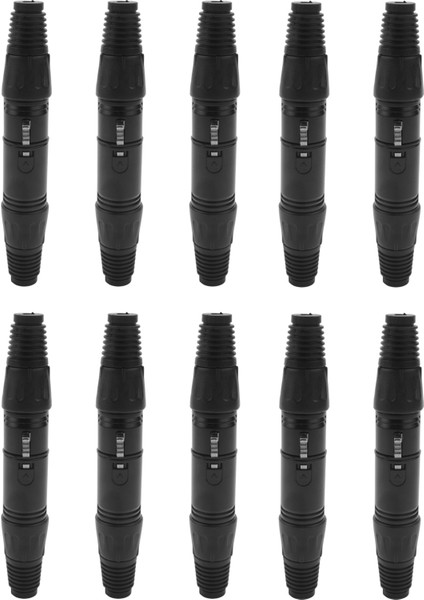 20 Adet 3pin Xlr Erkek - Kadın Mikrofon Uzatma Kablosu Adaptörü (Yurt Dışından)