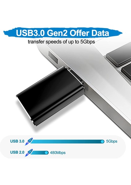 4 Paket USB C'den Usb'ye Adaptör ve /pc////laptop//carplay Için Usb'den USB C'ye Adaptör (Yurt Dışından)