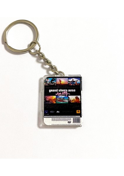 Gta Vice City Retro Minyatür Ps2 Oyun Kutusu Anahtarlık fiyatları