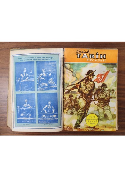 1951 Resimli Tarih Dergisi Tam 12 Sayı. Orijinal Dönemine Ait fiyatları