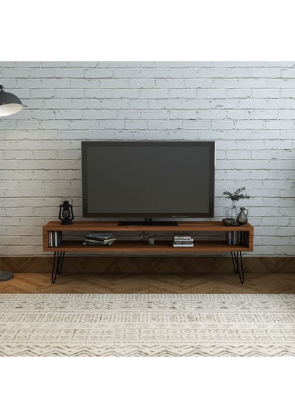 Tv Sehpası Ayaklı Raflı