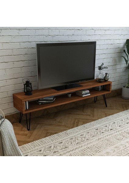 Tv Sehpası Ayaklı Raflı