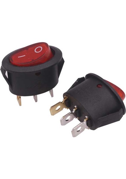 Fantom Çay Saati Cy 1100 Çay Makinesi Anahtar,düğme Oval Işıklı On/off Anahtar 3 Pin