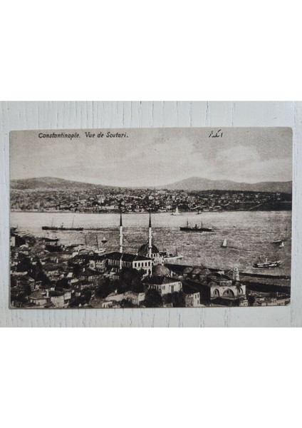 Osmanlı Dönem Üsküdar Görünüm Kartpostalı Nadir