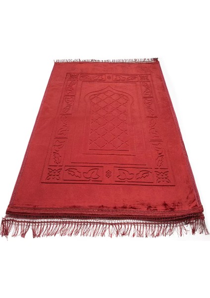 Peluş Seccade Bordo