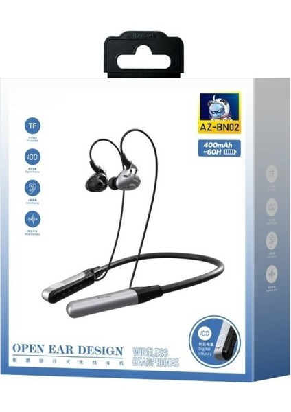 AZ-BN02 Boyun Askılı Bluetooth Kulaklık (400MAH, 60 Saat Bekleme) indirimleri