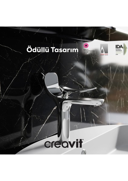 Foglia Lavabo Armatürü Krom