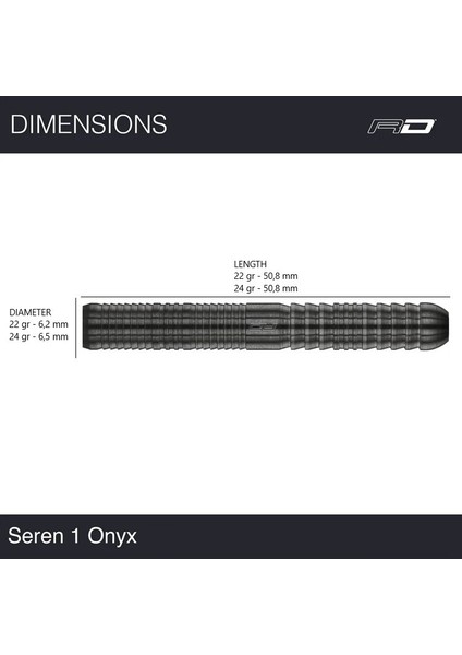 Seren 1 Onyx % 90 Tungsten Çelik Uçlu Dart Oku modelleri