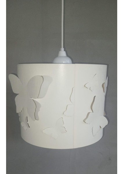 Butterfly Tekli Avize Krem