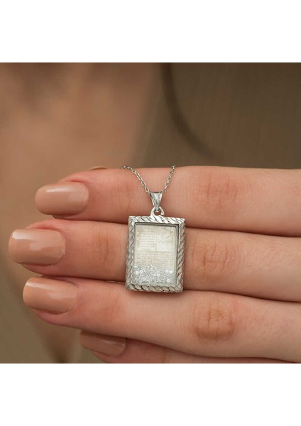 ​gümüş Fatiha ve Esma'ül Hüsna Yazılı Kolye modelleri