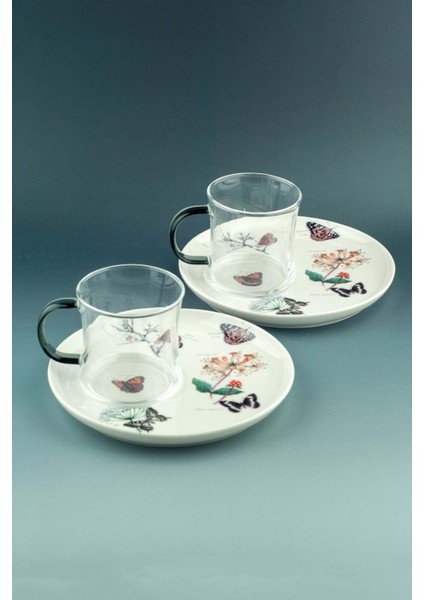 Black Botanik Iki Kişilik Çay Kupa Takımı fiyatları