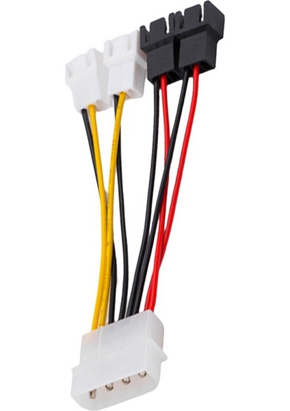 10 Adet Bilgisayar Adaptör Kablosu Cpu Fan Kablosu 2 Hızlı Hat 12.5cm (Yurt Dışından)
