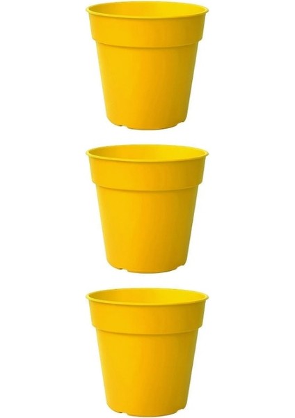 Terakota 3lü Saksı 100 x 90 mm 0,4 Lt