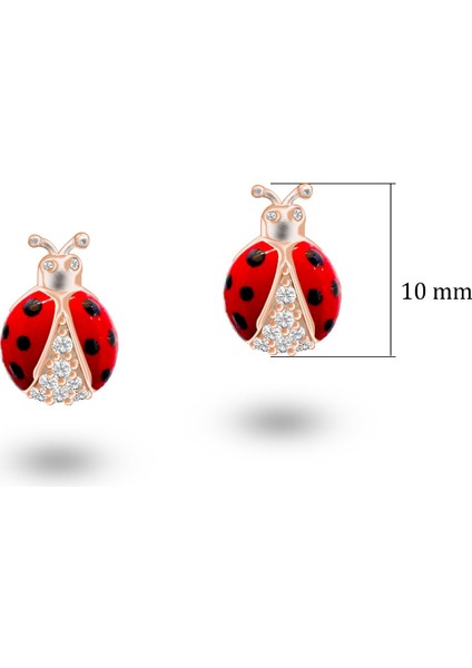 Uğur Böceği Gümüş Küpe Ssladybugk Kırmızı Renk fiyatları