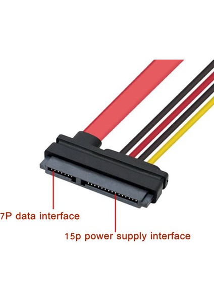 Sabit Disk Optik Sürücü Veri Hattı Güç Kaynağı Hattı 7 + 15P Hattı (Yurt Dışından)