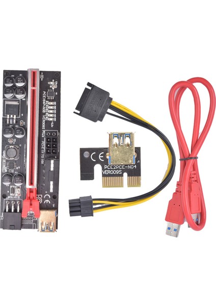 Gpu Için 2 Paket Pcı-E Yükseltici 1x Ila 16X Grafik Genişletici (Yurt Dışından)