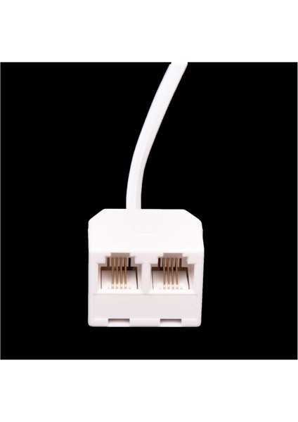 2 Adet 6P4C RJ11 Çift Kadın - Erkek Telefon Kablo Ayırıcı Adaptör (Yurt Dışından) fiyatları