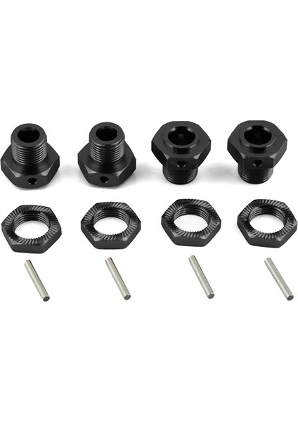 Arrma 1/8 4s Kraton Outcast Yükseltilmiş Tekerlek Göbeği 17MM Bonder, Siyah (Yurt Dışından)