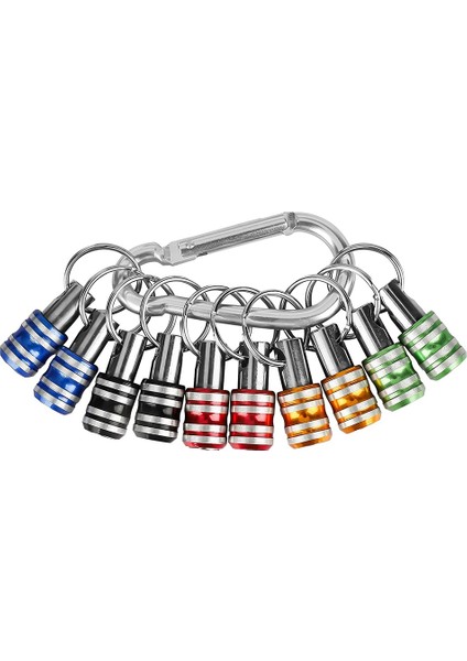 10PCS 1/4 Inç Hex Shank Tornavida Uçları Tutucu Adaptörü (5 Renk) (Yurt Dışından)