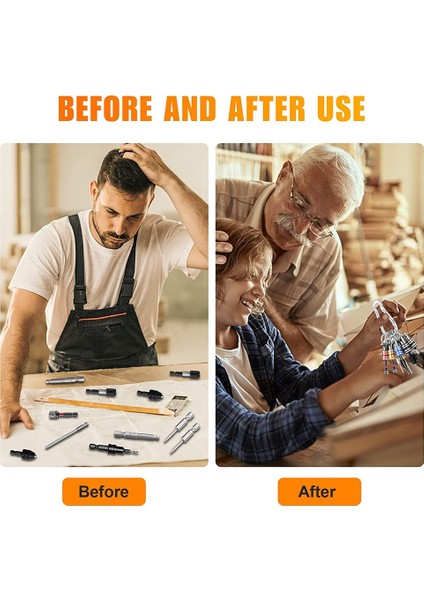 10PCS 1/4 Inç Hex Shank Tornavida Uçları Tutucu Adaptörü (5 Renk) (Yurt Dışından) modelleri