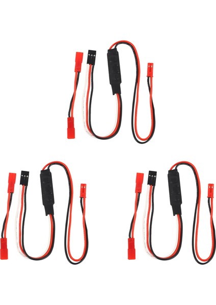 3x Vinç Ch3 Kontrol Hattı Paneli Uzaktan Kumanda Alıcı Kablosu 1/10 Rc Paletli Eksenel Trx4 (Yurt Dışından)