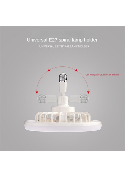 Uzaktan Kumandalı ve Işıklı Tavan Vantilatörü 30W LED Lamba Fanı Akıllı Sessiz Tavan Vantilatörü E27 Dönüştürücü Tabanı Gri (Yurt Dışından) modelleri