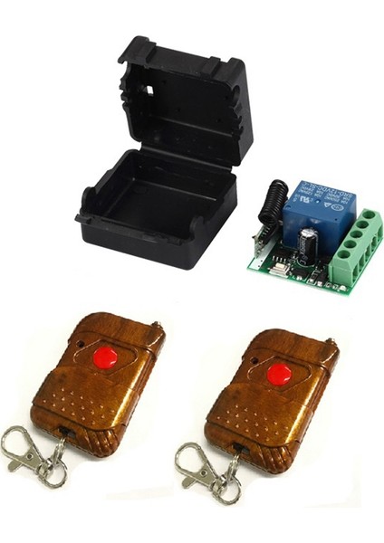 433MHZ Evrensel Kablosuz Rf Uzaktan Kumanda Anahtarı Dc 12V 10A 1ch Röle Alıcı Modülü ve 2X433.92 Mhz Uzaktan Kumandalar (Yurt Dışından)