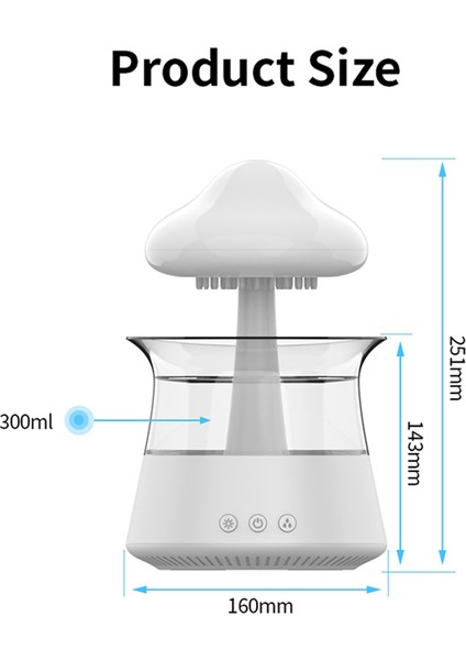 Uzaktan Kumandalı Oda Için Yağmur Bulutu Nemlendirici USB Gece Lambası-A (Yurt Dışından) fırsatları
