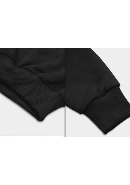 Command Conquer Logo Siyah Fermuarlı Kapşonlu Sweatshirt