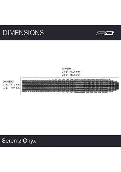 Seren 2 Onyx % 90 Tungsten Çelik Uçlu Dart Oku modelleri