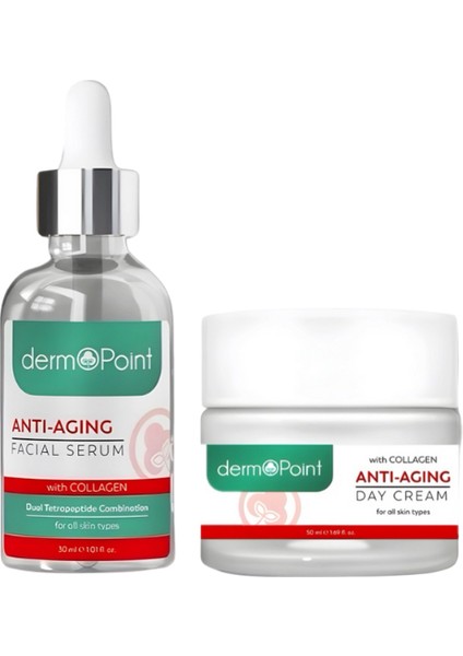 Yaşlanma Karşıtı 2'li Onarıcı Bakım Seti | Anti-Aging Serum + Anti-Aging Günlük Krem