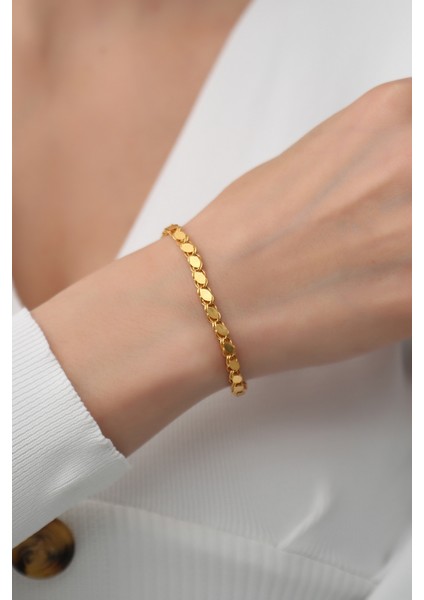 14 Ayar Altın Kalın Halep Bileklik indirimleri