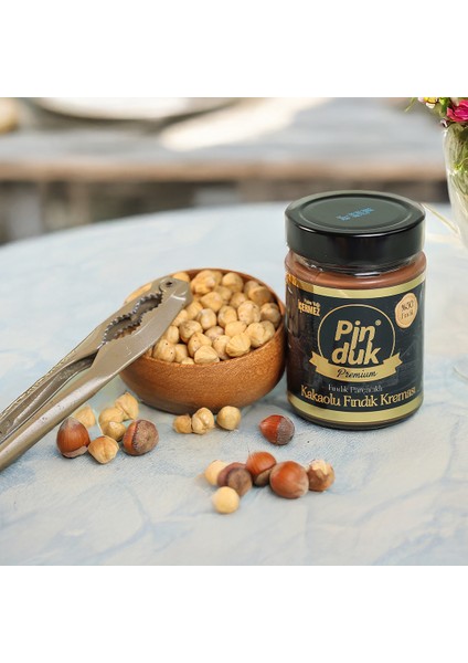 %50 Fındıklı Premium Kakaolu Fındık Kreması - 330 gr Glutensiz, Palm Yağı İçermez, Katkı Maddesi ve Koruyucu İçermez