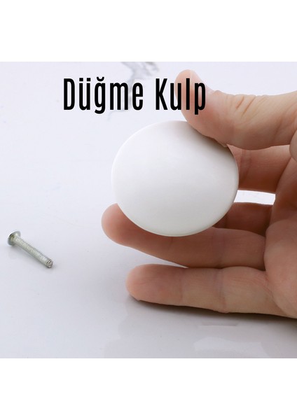 Bohem Beyaz Geniş Mantar Kulp Düğme 10 Adet Mobilya Dolabı Çekmece Mutfak Dolap Kulpu Kulbu Plastik modelleri