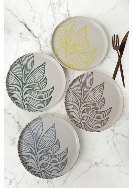 Leaf Harmony Nordıc Pasta Tabağı 22 cm 4 Adet / 22974-77 fiyatları