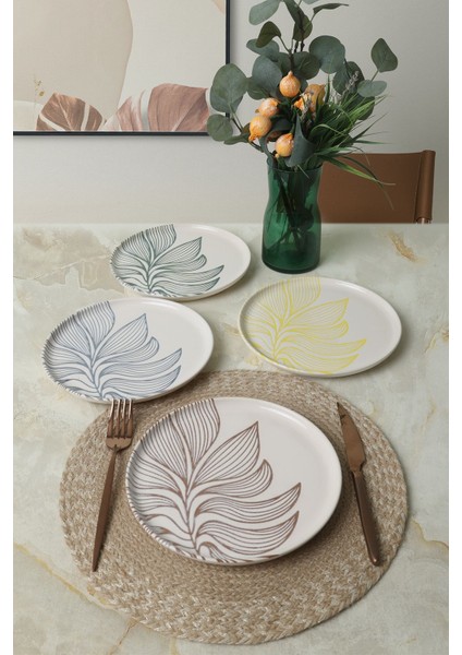 Leaf Harmony Nordıc Pasta Tabağı 22 cm 4 Adet / 22974-77 modelleri