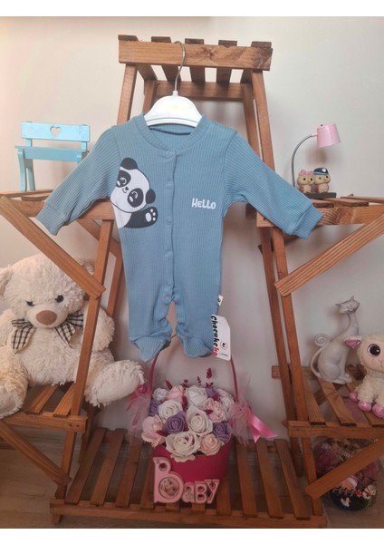 Panda Desenli Bebek Tulum