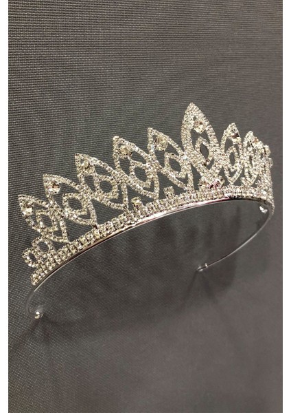 Yaren Gümüş Rengi Gelin ve Kına Tacı