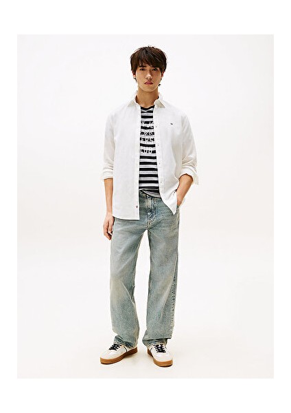 Tjm Reg Lınen Blend Ls Shırt Ext modelleri