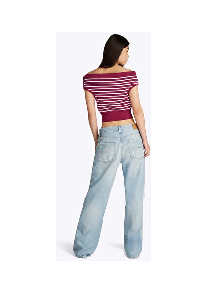 Tjw Off Shoulder Strıpe Sweater modelleri