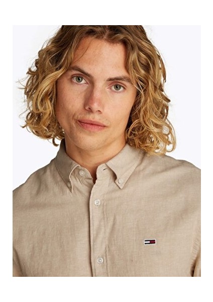 Tjm Reg Lınen Blend Ls Shırt Ext fırsatları