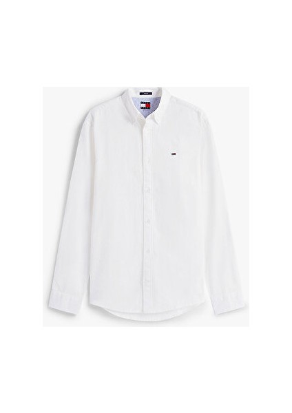 Tjm Reg Lınen Blend Ls Shırt Ext