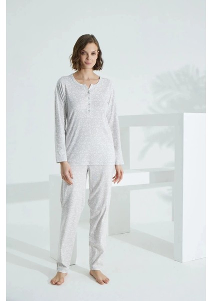 Angelique Uzun Kol Kadın Pijama Takım 21504