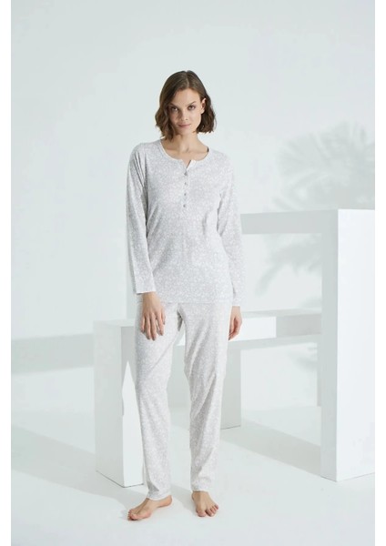 Angelique Uzun Kol Kadın Pijama Takım 21504 fırsatları