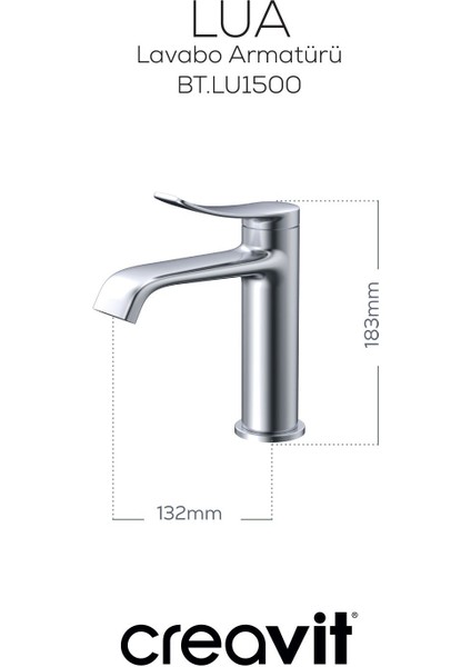 Lua Şelale Lavabo Armatürü Metalik Gri fiyatları