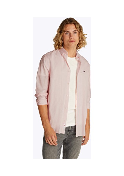 Tjm Reg Lınen Blend Ls Shırt Ext