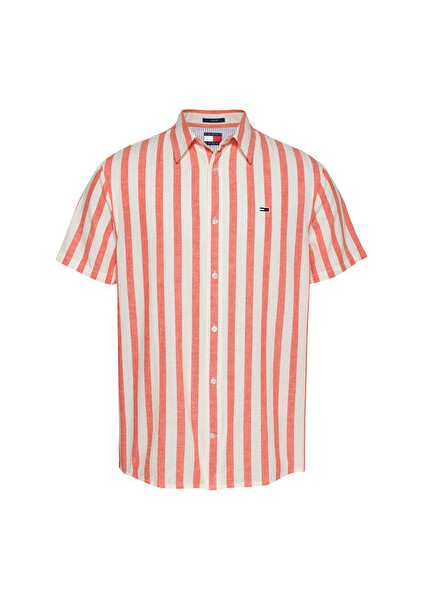 Tjm Reg Lınen Blend Stp Ss Shırt indirimleri