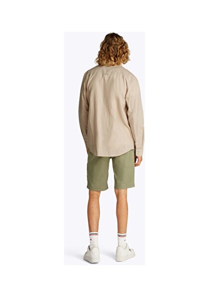 Tjm Reg Lınen Blend Ls Shırt Ext