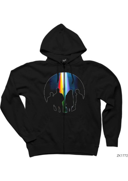 Imagine Dragons Evolve Siyah Fermuarlı Kapşonlu Sweatshirt
